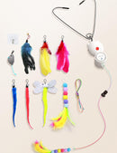 Interactive LED Cat Toy with 8 Replacement Teasers, Feathers & Mouse