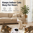 3-in-1 Automatic Laser Cat Toy with Feather Chase & Whack-a-Mole Game