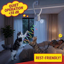 Interactive Automatic Cat Toy with 360° Rotating Feather Wand & 3 Attachments
