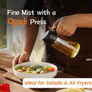 2-in-1 Glass Olive Oil Sprayer & Dispenser, 470ml