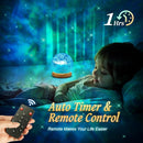 Crystal Ambient Light Projector with 16 Colors & Remote
