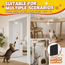 Interactive Automatic Cat Toy with 360° Rotating Feather Wand & 3 Attachments