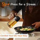 2-in-1 Glass Olive Oil Sprayer & Dispenser, 470ml