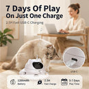 3-in-1 Automatic Laser Cat Toy with Feather Chase & Whack-a-Mole Game