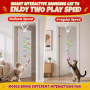 Interactive Automatic Cat Toy with 360° Rotating Feather Wand & 3 Attachments