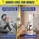 Interactive Doorway Cat Toy – Clip-On Automatic Bird & Mouse Toy for Indoor Cats