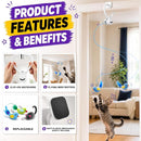 Interactive Flying Bird Cat Toy – Automatic Clip-On Toy for Indoor Cats