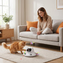 3-in-1 Automatic Laser Cat Toy with Feather Chase & Whack-a-Mole Game