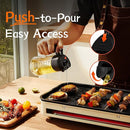 2-in-1 Glass Olive Oil Sprayer & Dispenser, 470ml