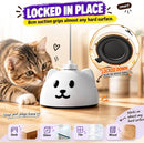 360° Automatic Flying Bird Cat Toy with Suction Cup Base & Feather Wand